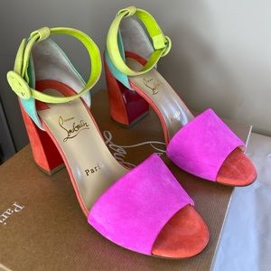 Christian Louboutin block heel